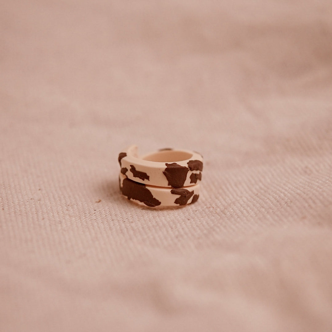 Anillo Plano Cow Print