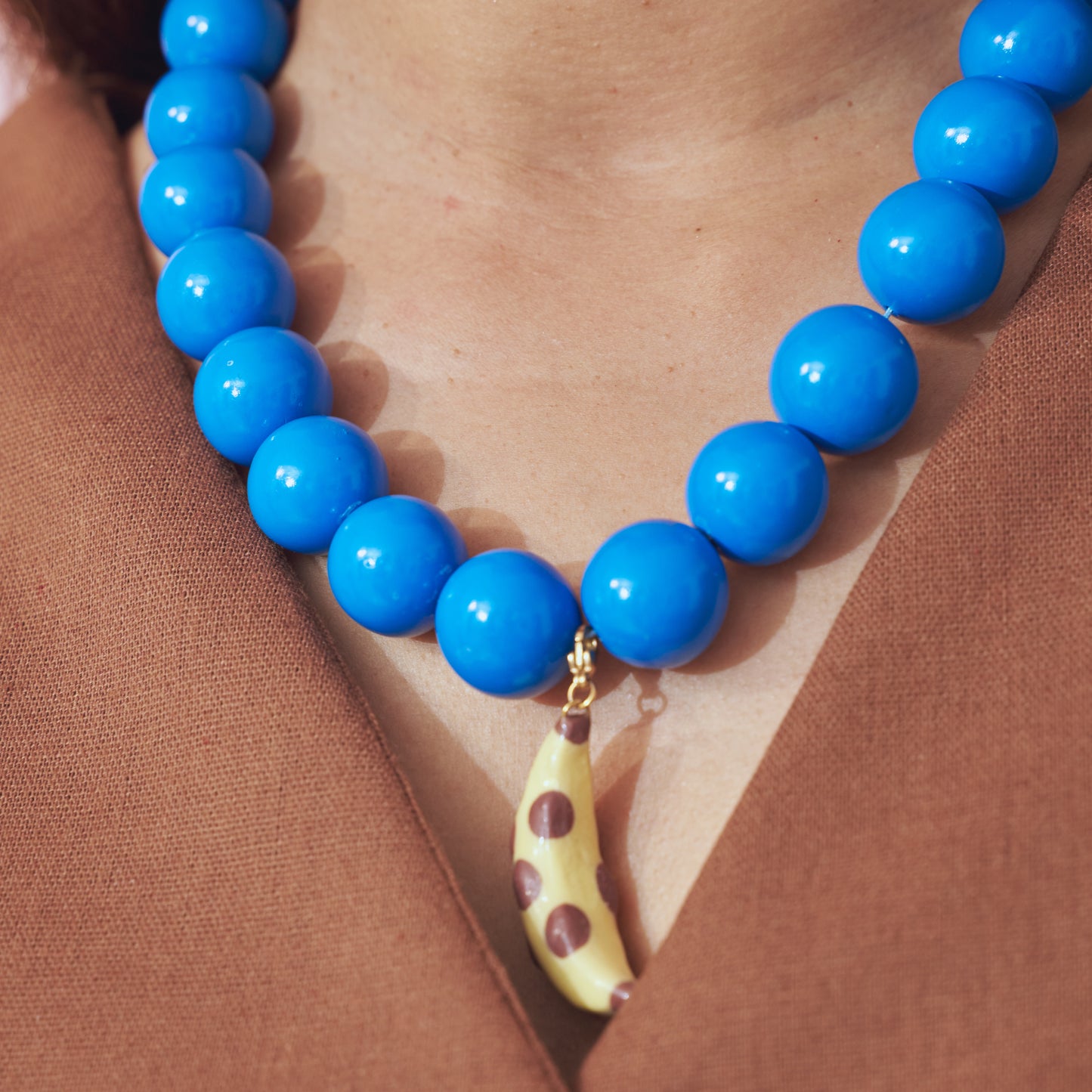 Collar BanaDots Azul Rey