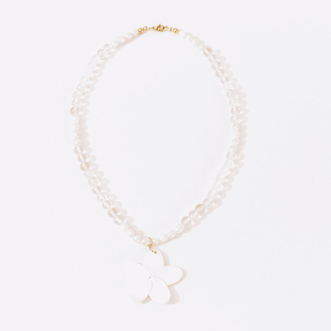 Collar Flor Perlas