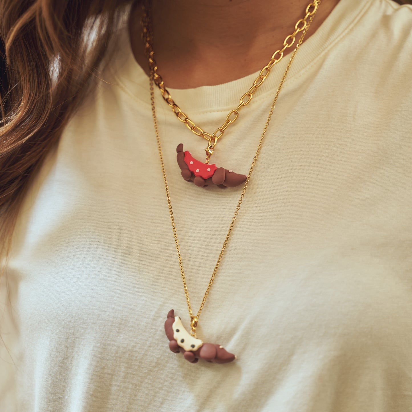 Collar HotDots Dorado