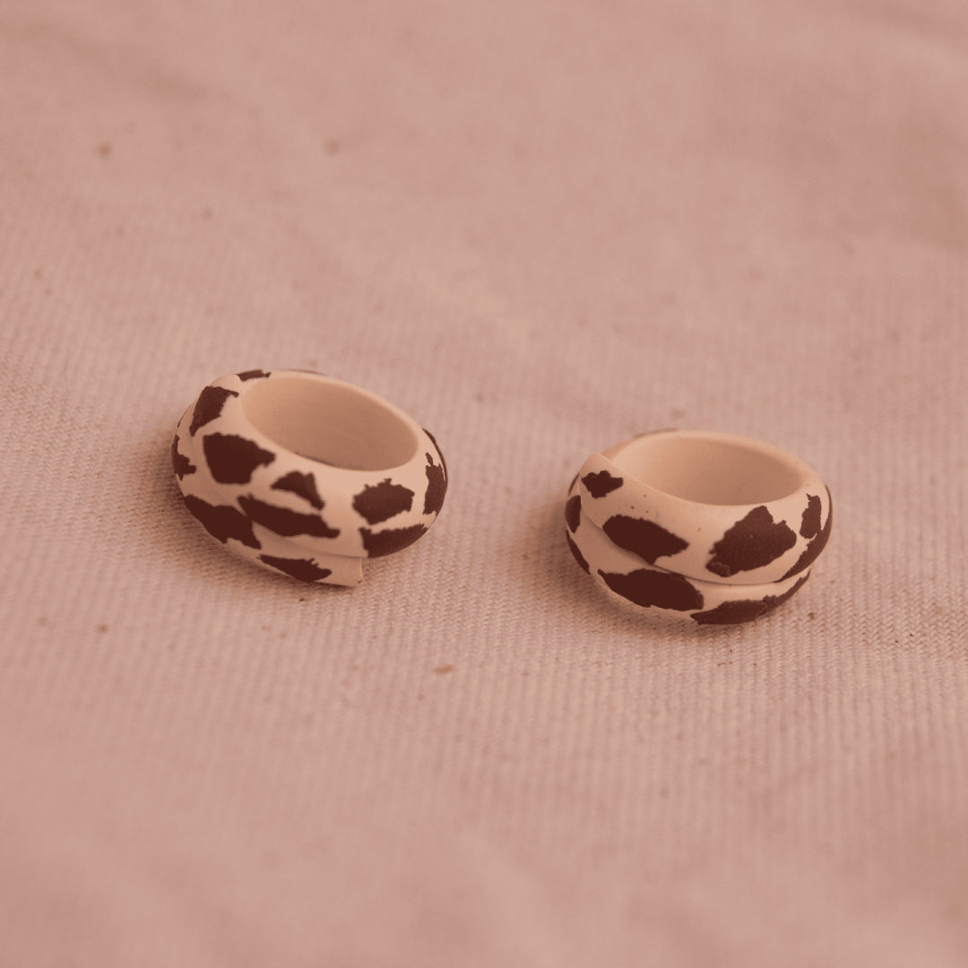 Anillo Bold Cow Print