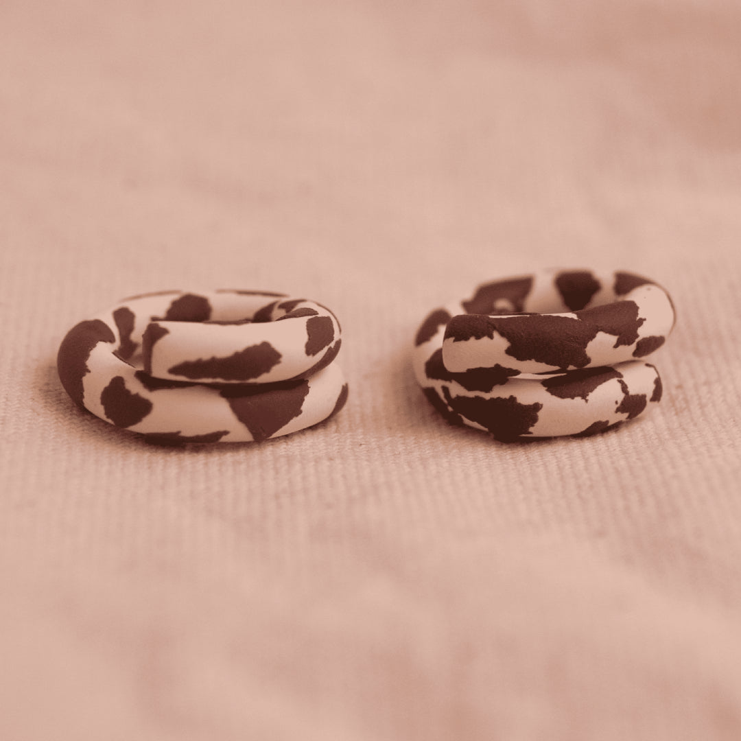 Anillo Isa Cow Print