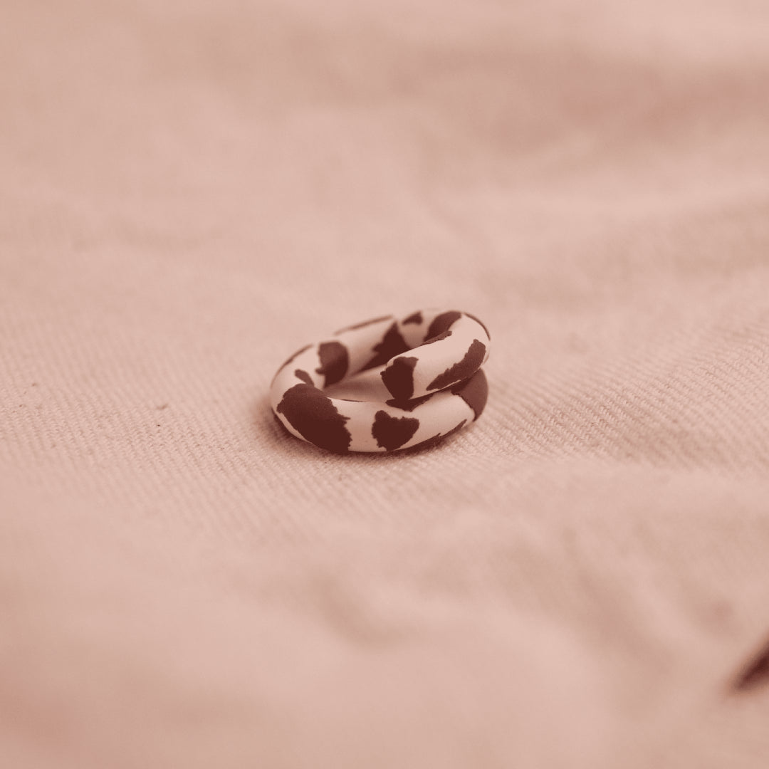 Anillo Isa Cow Print