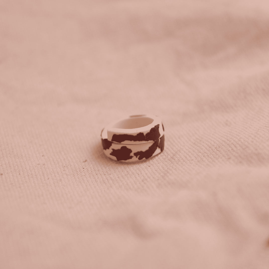 Anillo Plano Cow Print