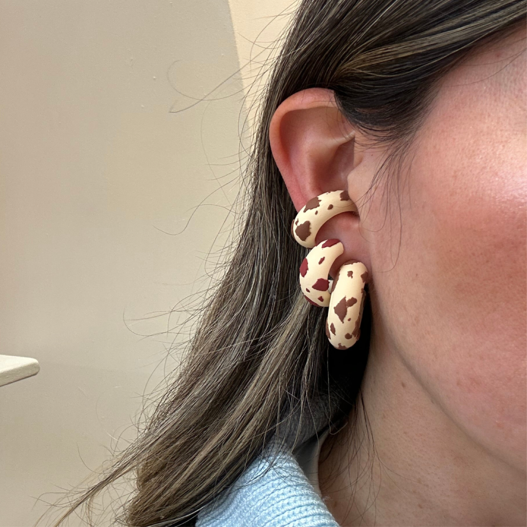 Hoops Olga M Cow Print
