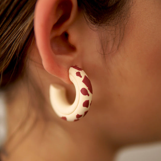 Hoops Olga M Cow Print