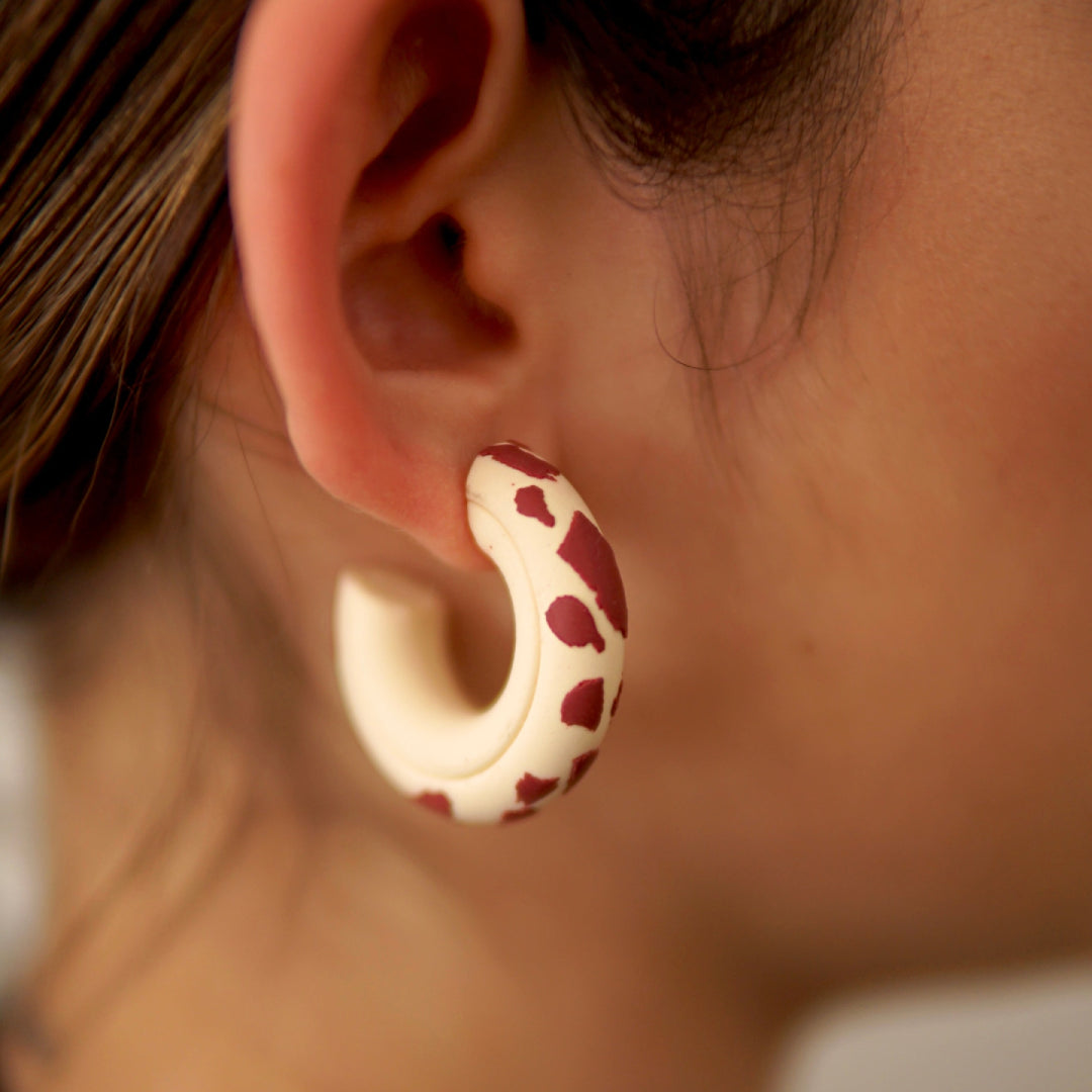 Hoops Olga M Cow Print