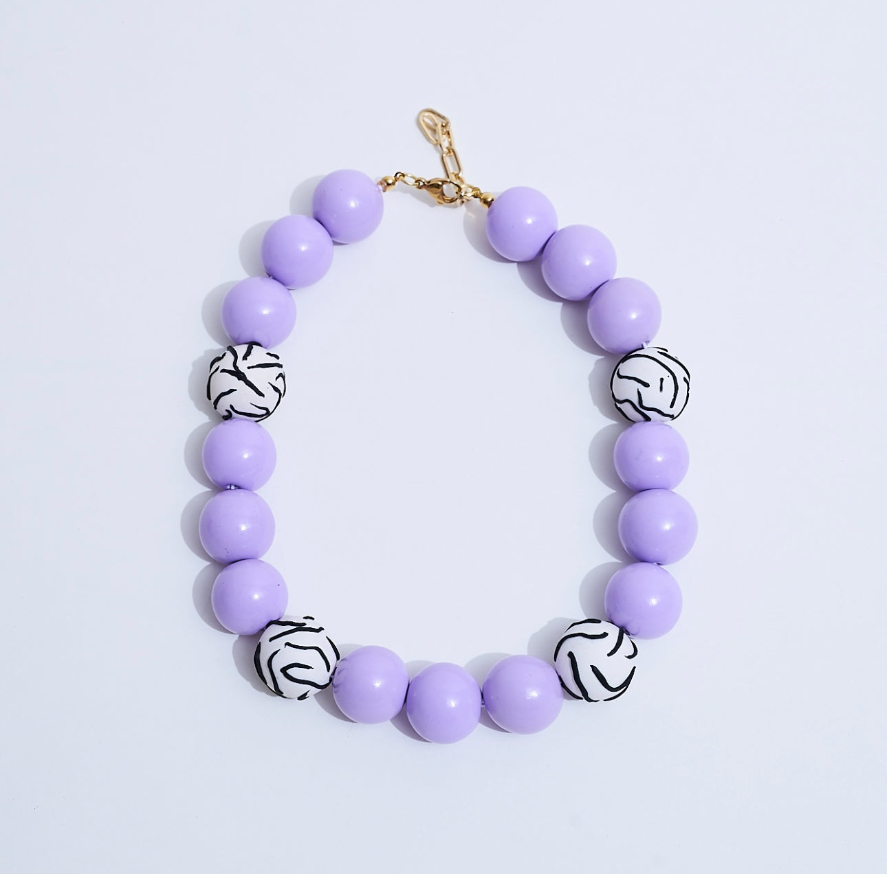 Collar Corazón Rayado
