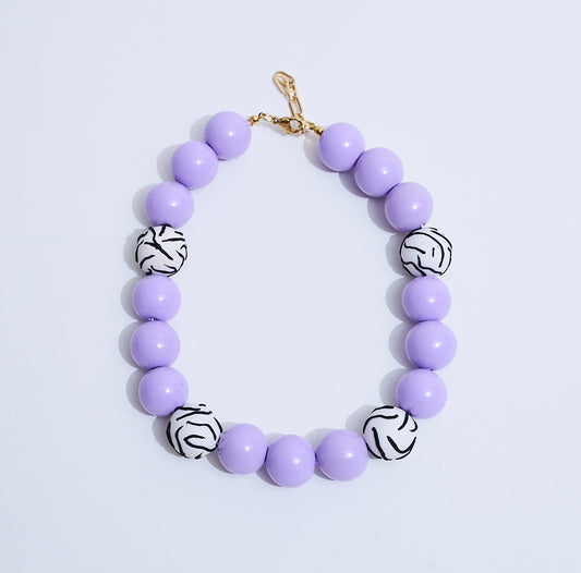 Collar Corazón Rayado