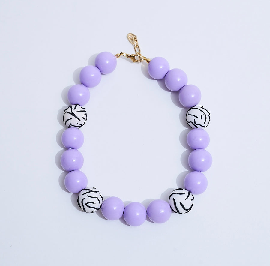 Collar Corazón Rayado