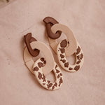 Aretes Lau Pantoja Cow Print