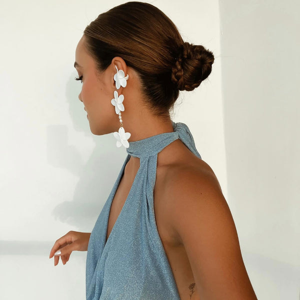 Aretes Flor de Primavera perlas
