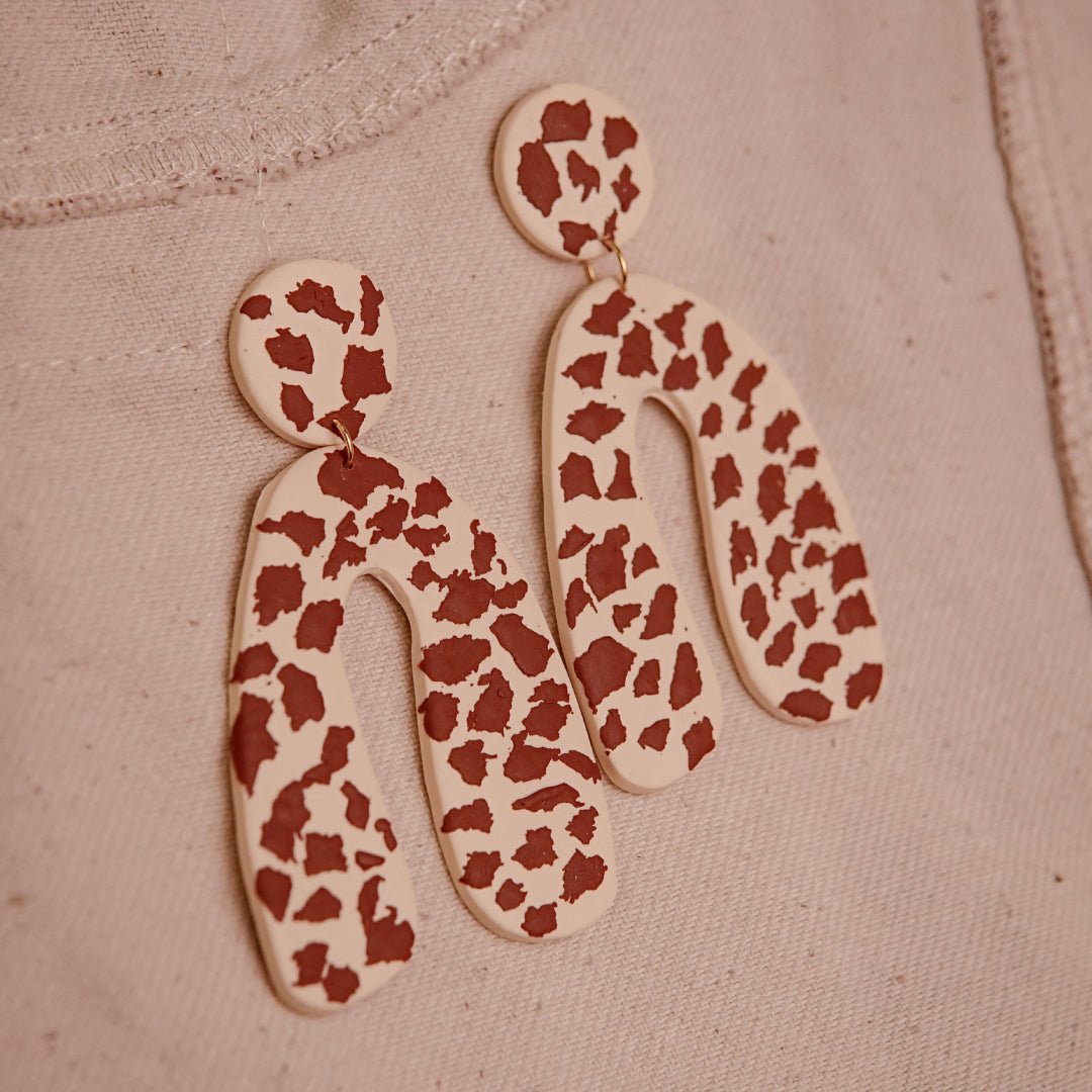 Aretes Hanna Cow Print