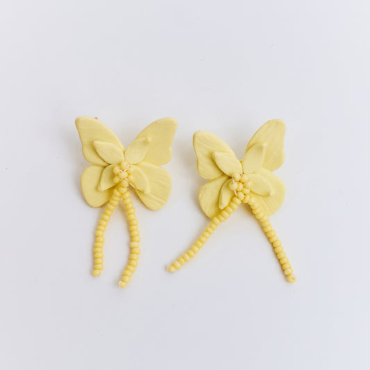 Aretes Alas en Flor Mini