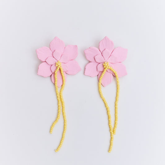 Aretes Flor de Ocobo Maxi