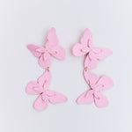 Aretes Alas en Flor Doble
