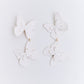 Aretes Alas en Flor Doble