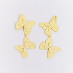 Aretes Alas en Flor Doble
