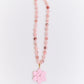 Collar Flor de Ocobo Palo Rosa