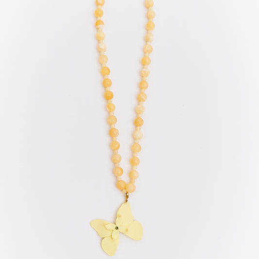 Collar Alas en Flor mini Butter Yellow