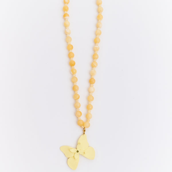 Collar Alas en Flor mini Butter Yellow