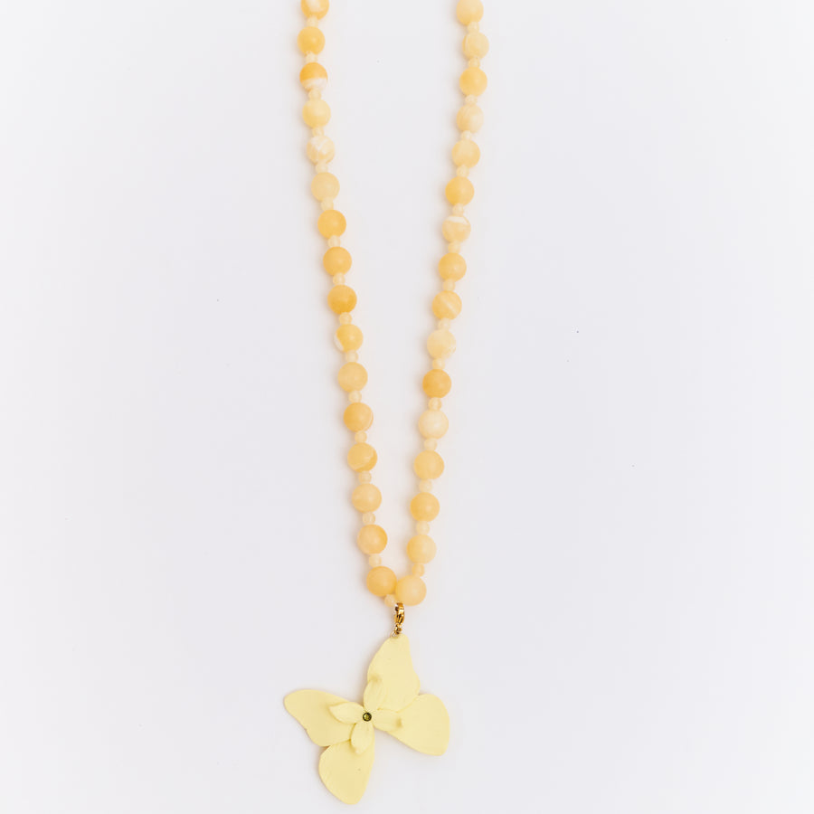 Collar Alas en Flor mini Butter Yellow