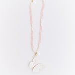 Collar Alas en Flor Blanco