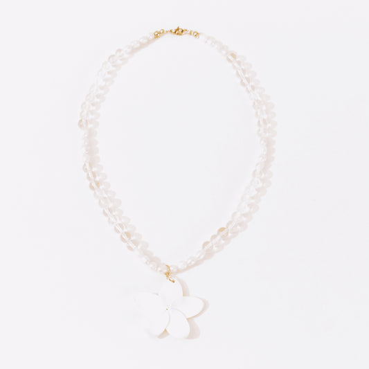 Collar Flor Perlas