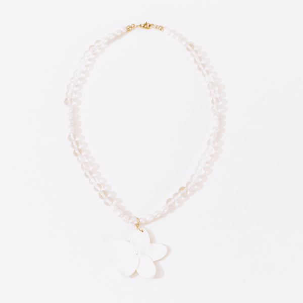 Collar Flor Perlas
