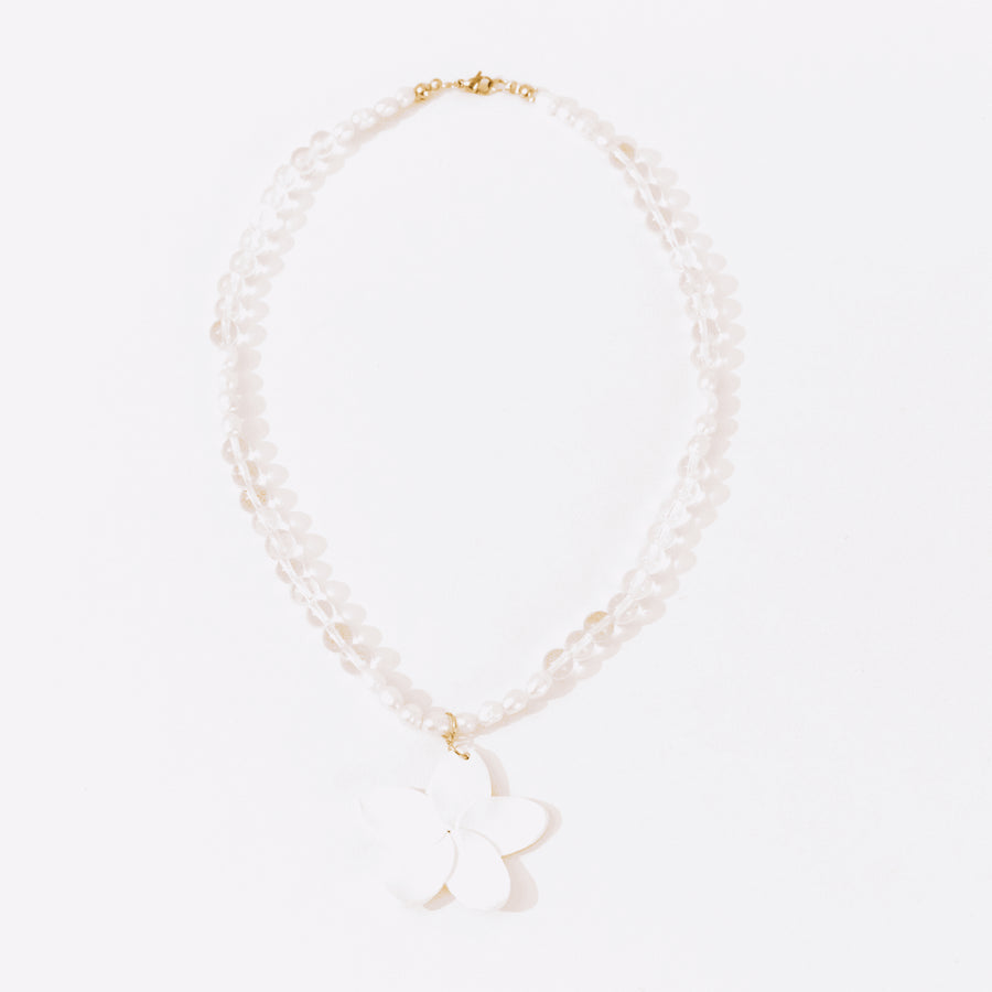 Collar Flor Perlas