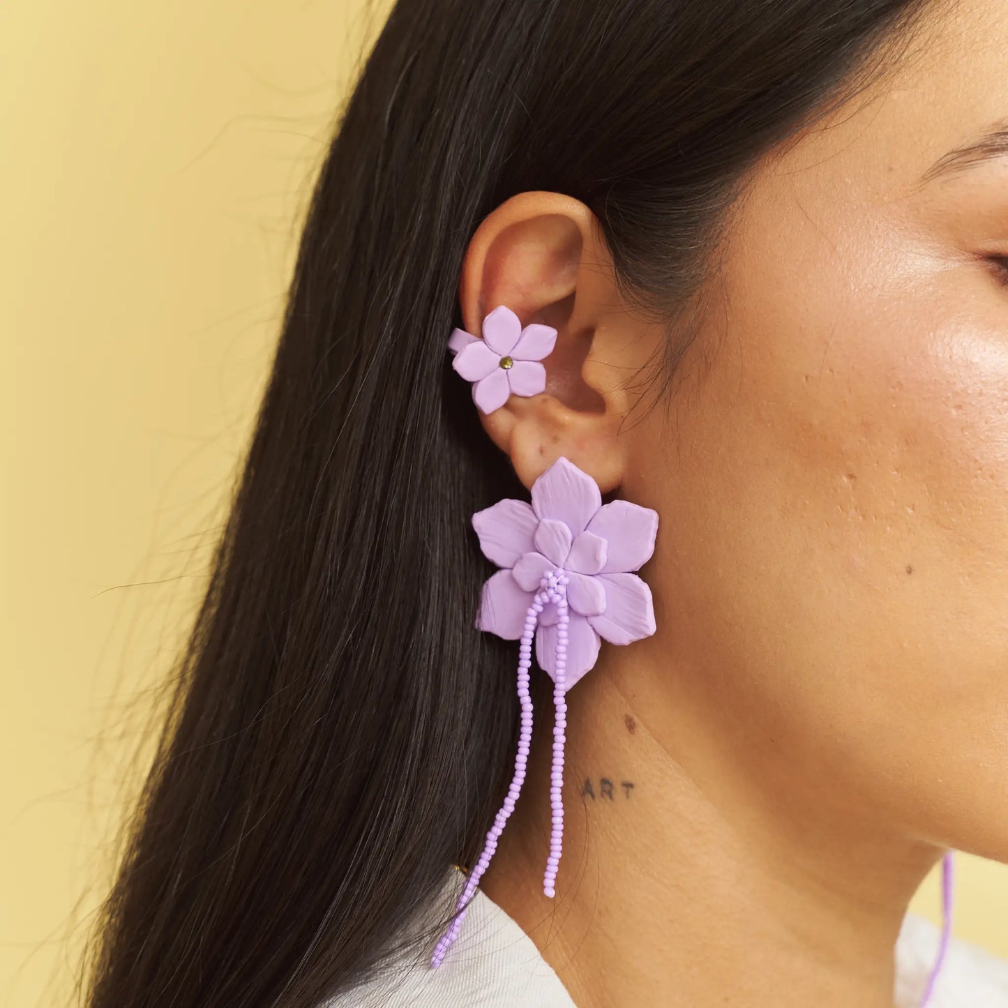 Aretes Flor de Ocobo Maxi