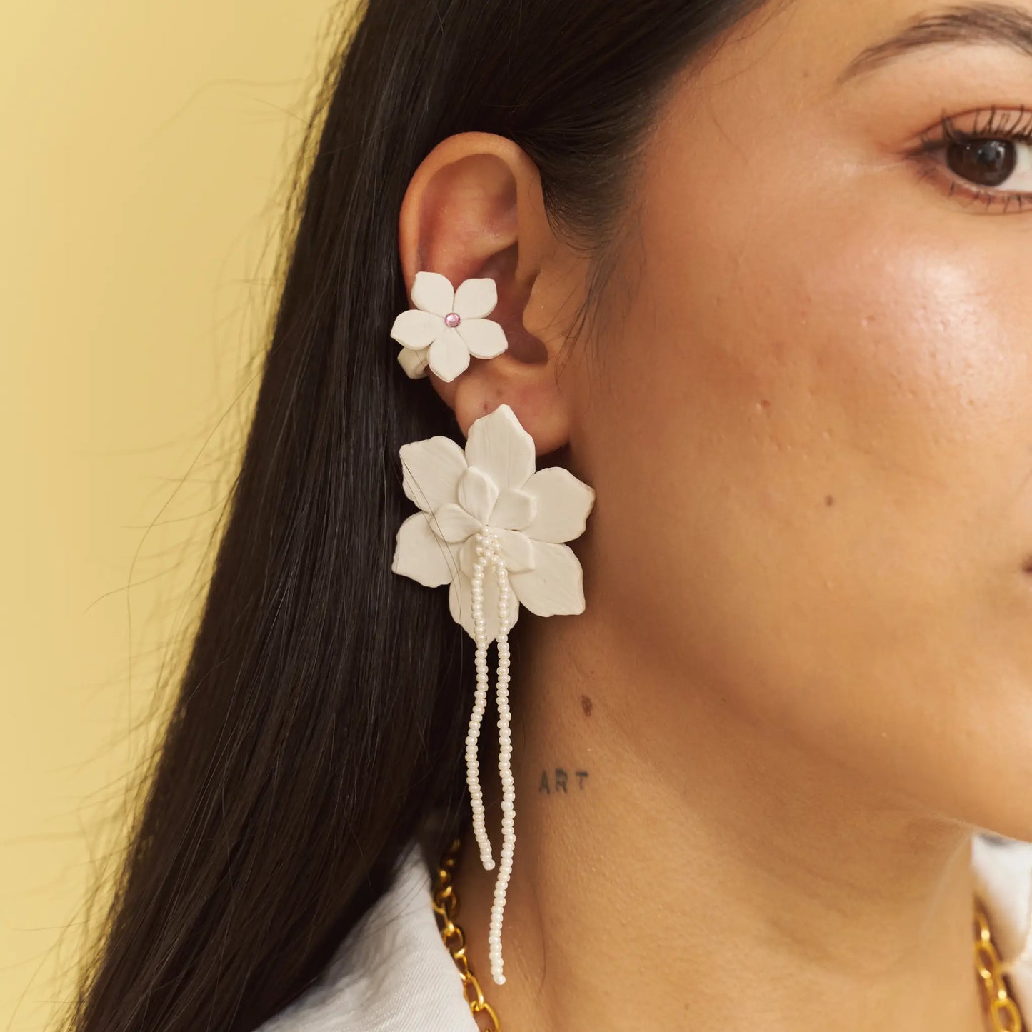 Aretes Flor de Ocobo Maxi