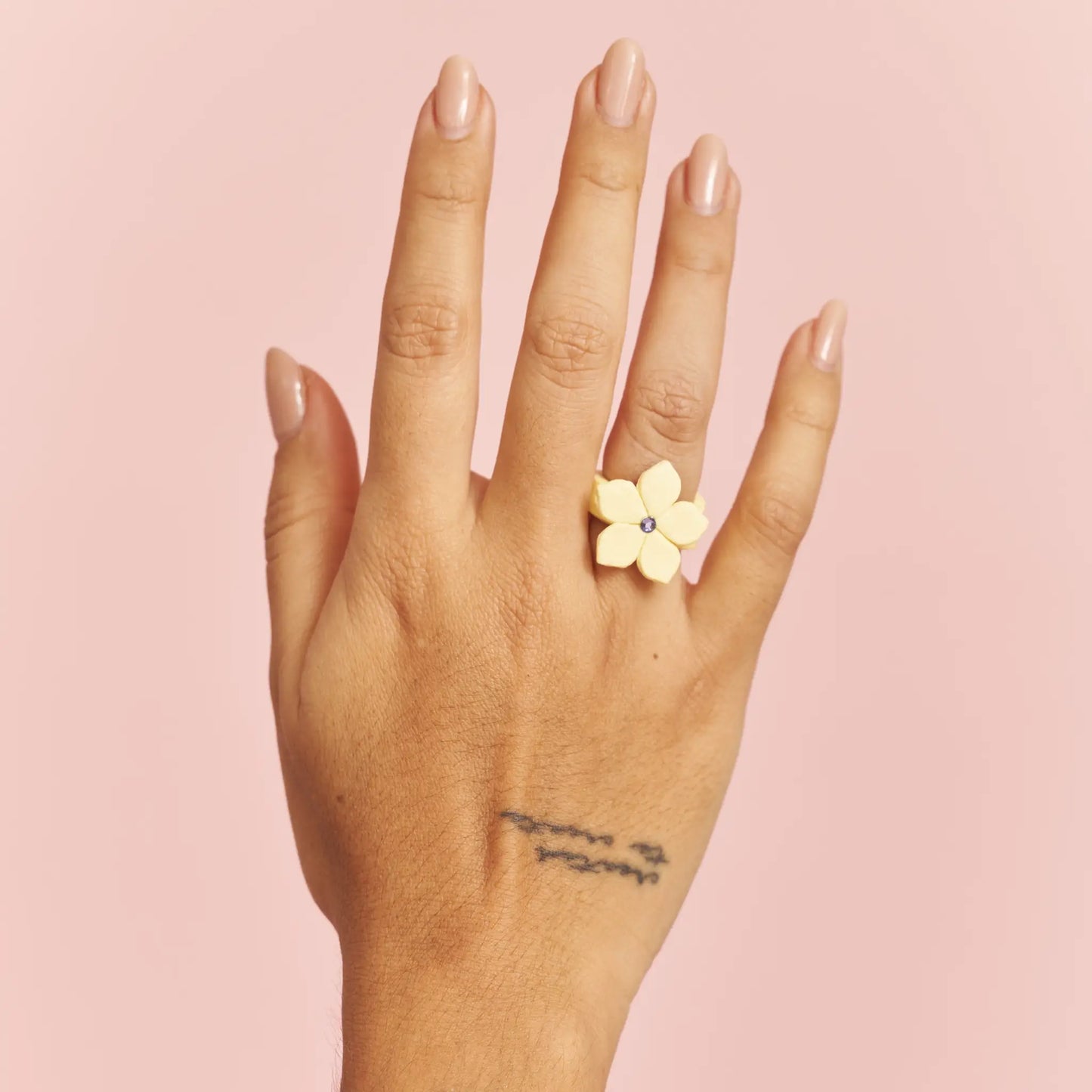Anillo Flor de Ocobo Mini