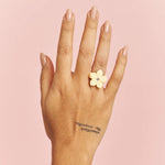 Anillo Flor de Ocobo Mini