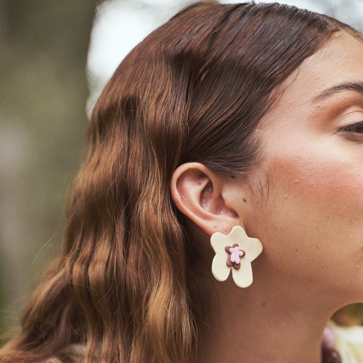 Aretes Flor de Jengibre Maxi