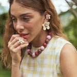 Aretes Flor de Jengibre Maxi