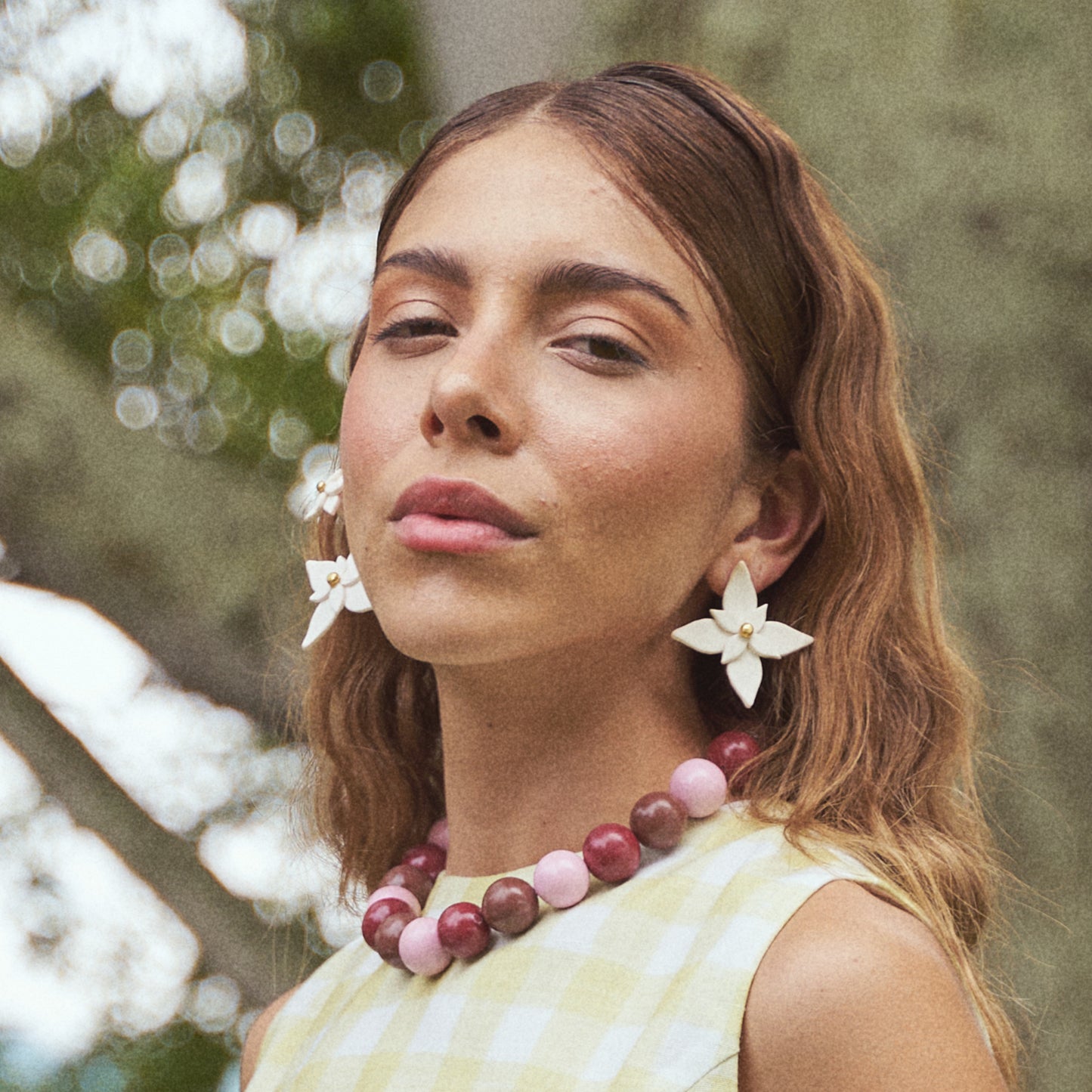 Aretes Flor de Navidad Maxi