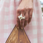 Anillo Flor de Navidad Mini