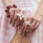 Anillo Flor de Navidad Mini