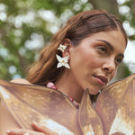 Aretes Flor de Navidad Maxi