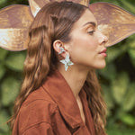 Aretes Flor de Navidad Maxi