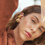 Aretes Flor de Navidad Mini