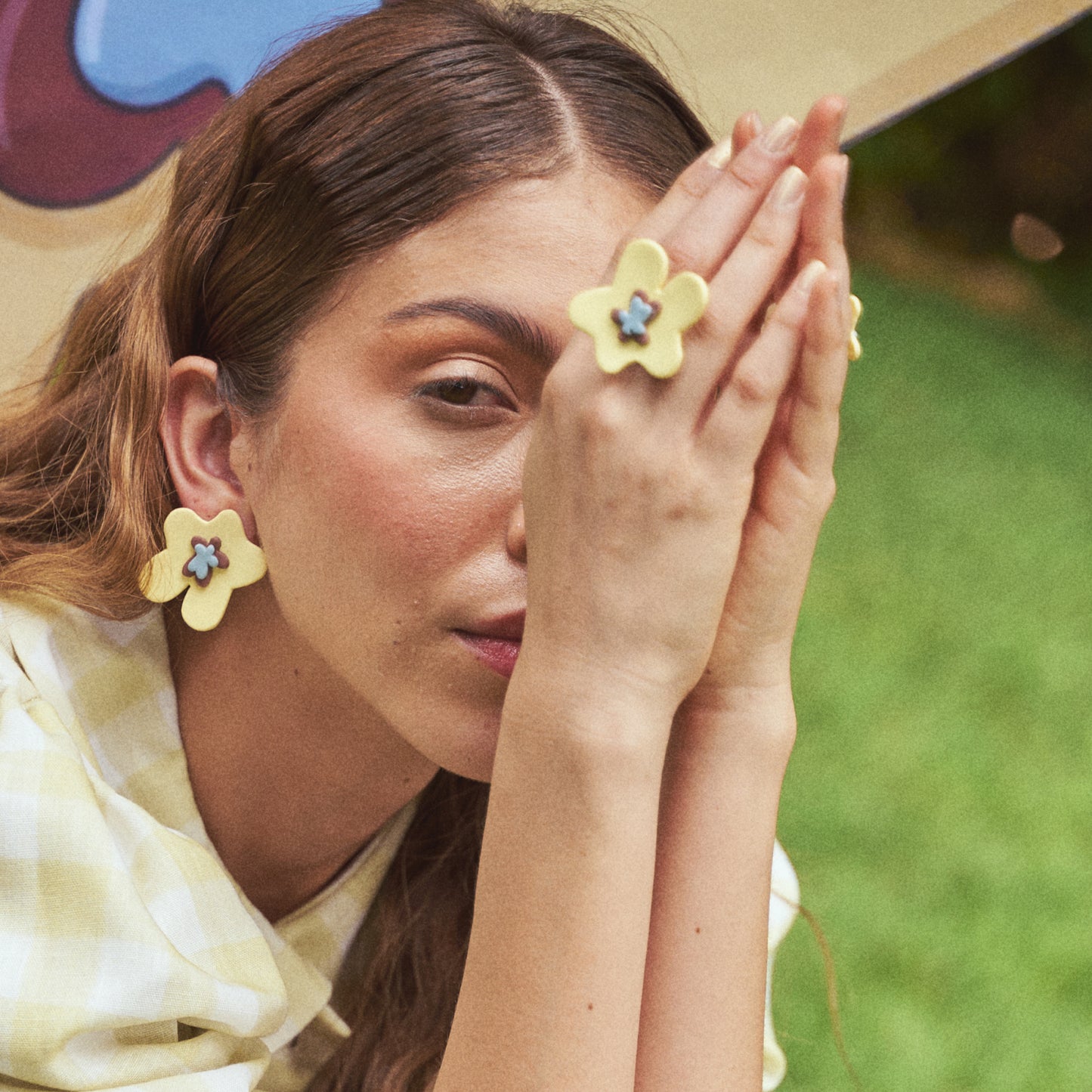 Anillo Flor de Jengibre Maxi