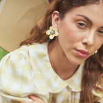 Aretes Flor de Jengibre Maxi