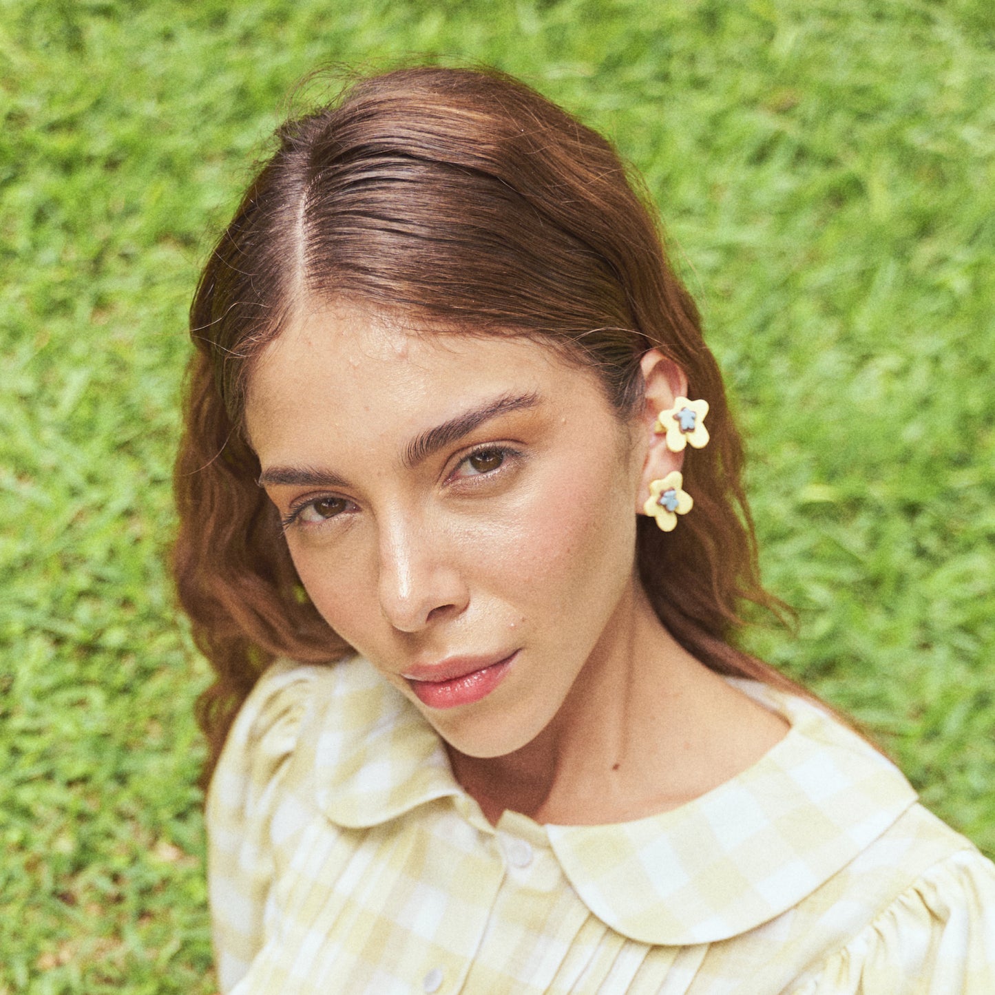 Aretes Flor de Jengibre mini