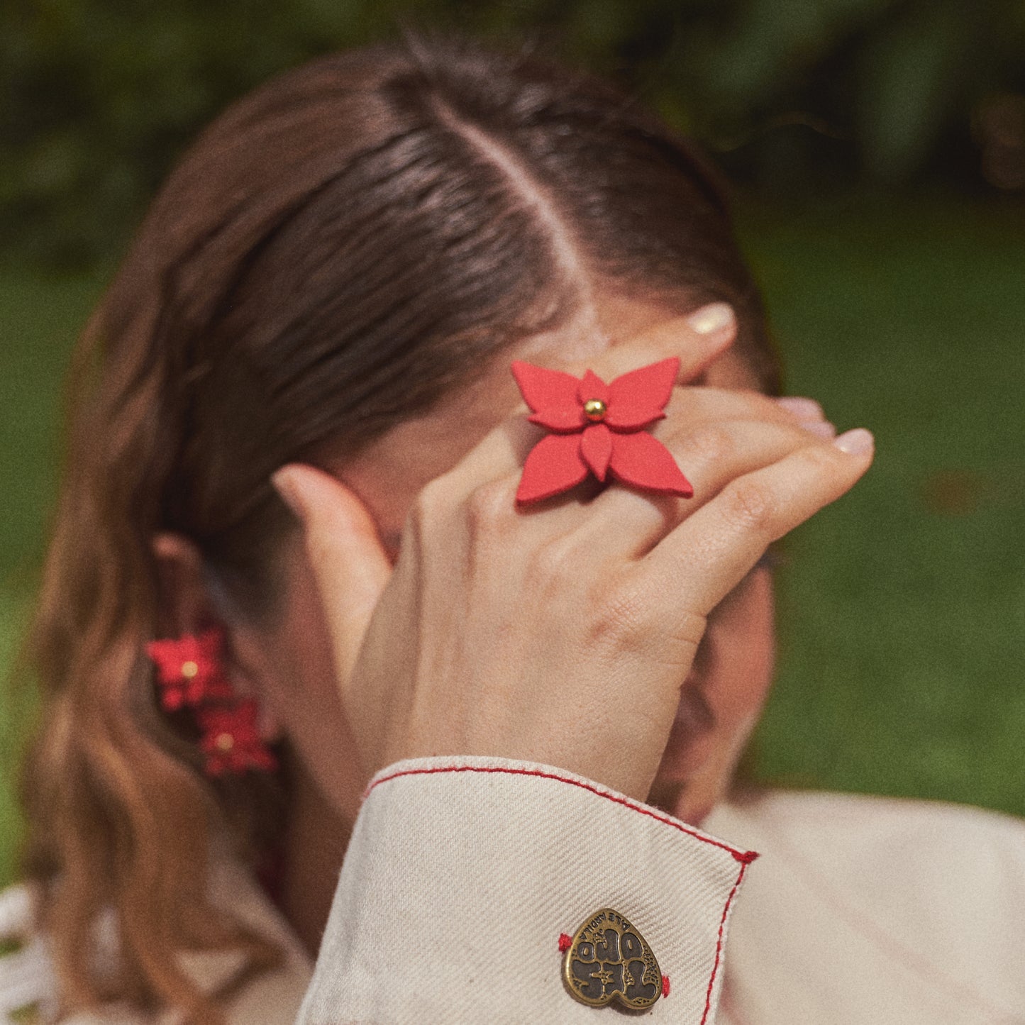 Anillo Flor de Navidad Maxi