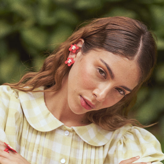 Aretes Flor de Jengibre mini