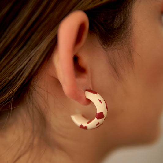 Hoops Olga Mini Cow Print