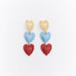 Aretes Latidos tricolor