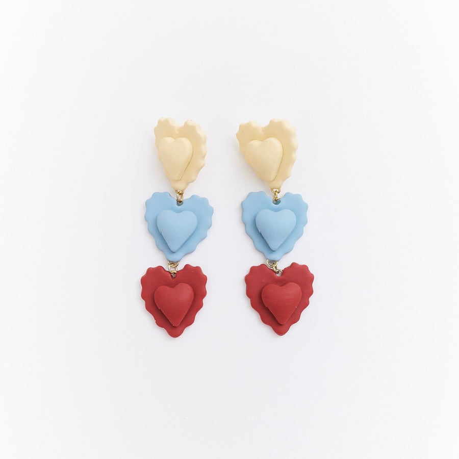 Aretes Latidos tricolor